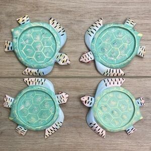 Hand Painted Turtle‎ Coasters